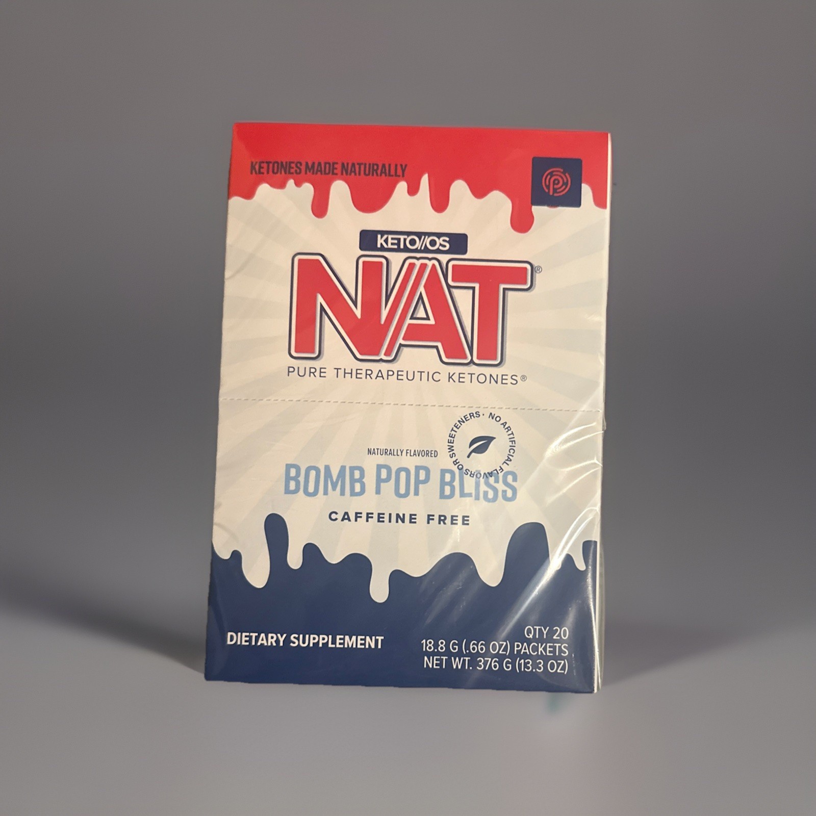 🔥 Pruvit KETO OS NAT Bomb Pop Bliss 20 PK. CAFFEINE FREE. EXP: 01/2027