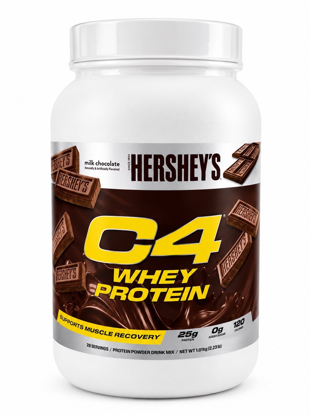 C4 Whey Protein, Hershey’s Milk Chocolate , 25g Protein/28servings