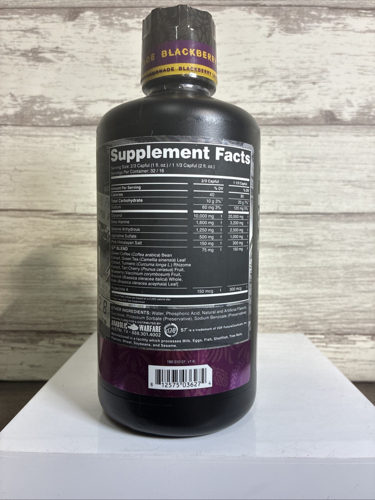 Anabolic Warfare Pump Lord Muscle Pump Supplement Caffeine Pre Workout Glycerol
