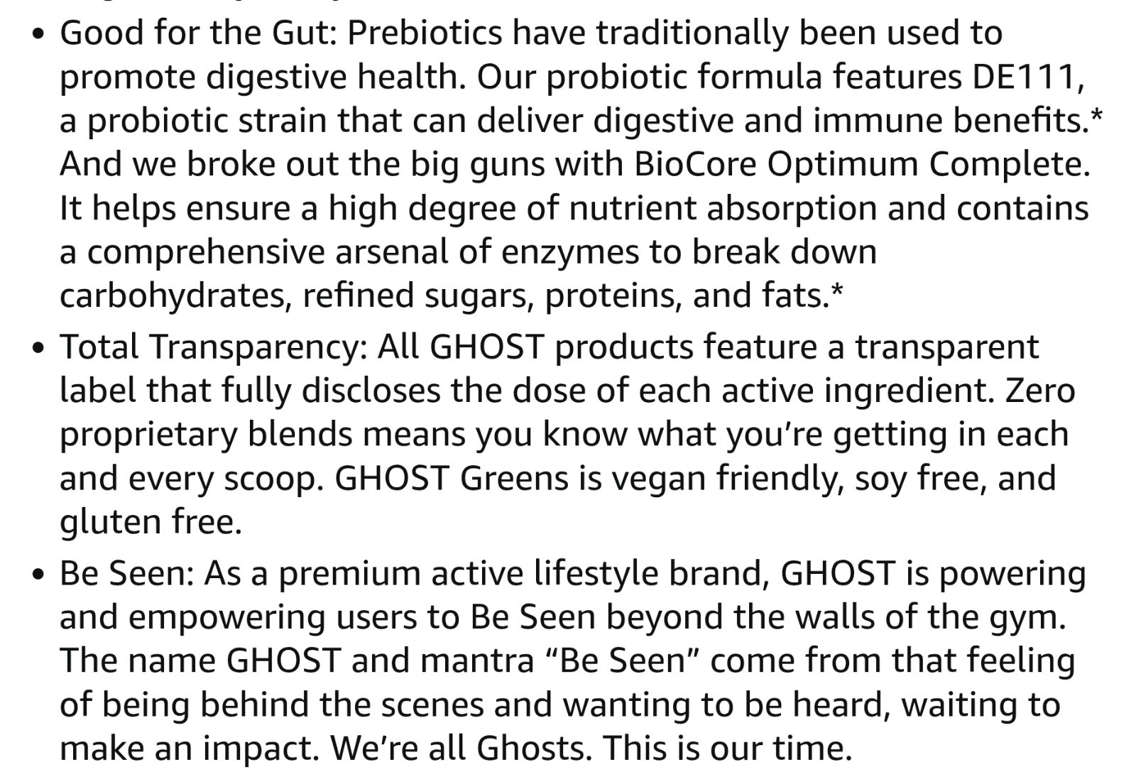 Ghost GREENS powder 10 oz Size ( 30 Servings ) Original Flavor BEST BY 08/26