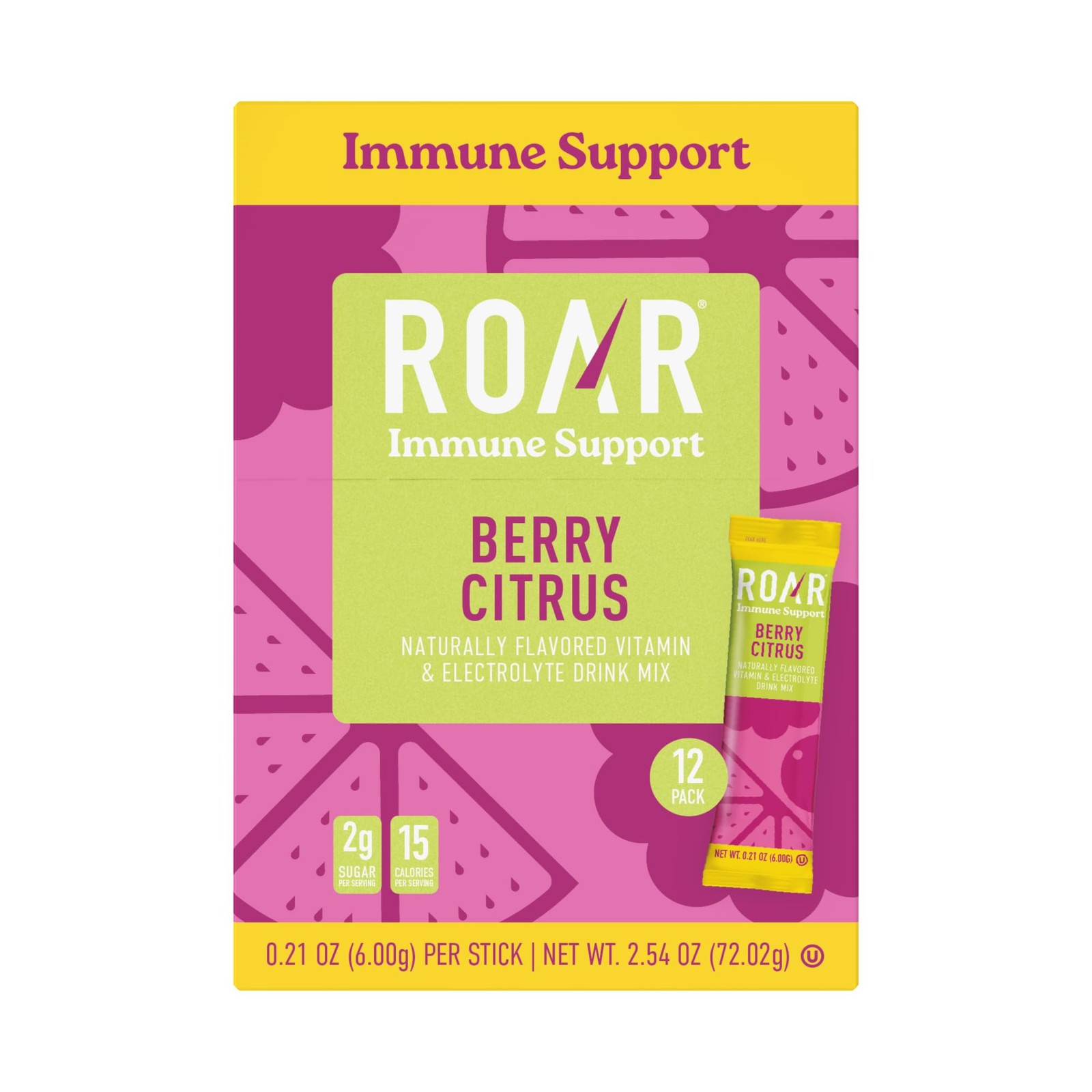 Roar Immune Support Powder – Hydration Packets Zinc And Elderberry –
