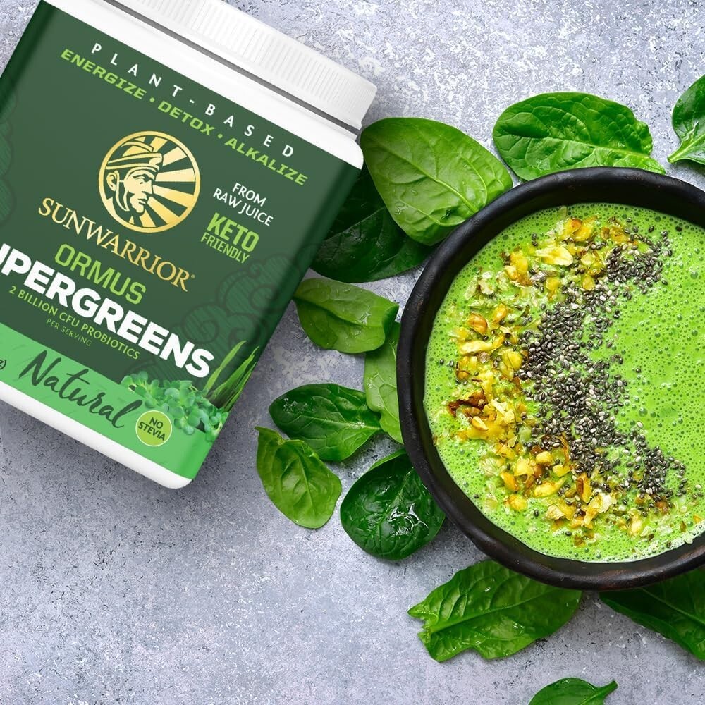 Sunwarrior Organic Ormus Supergreens Natural, 8 oz