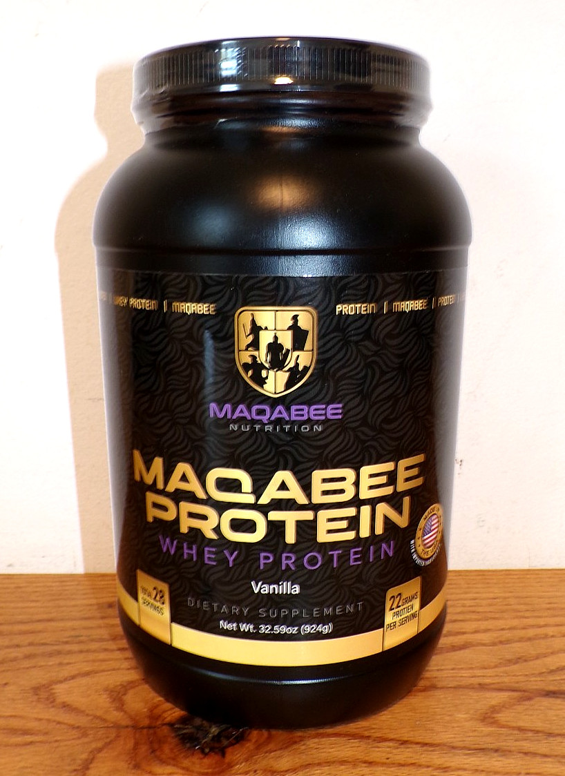Maqabee Whey Protein Powder – Vanilla – 28 Servings – 22g Protein – 10/2026