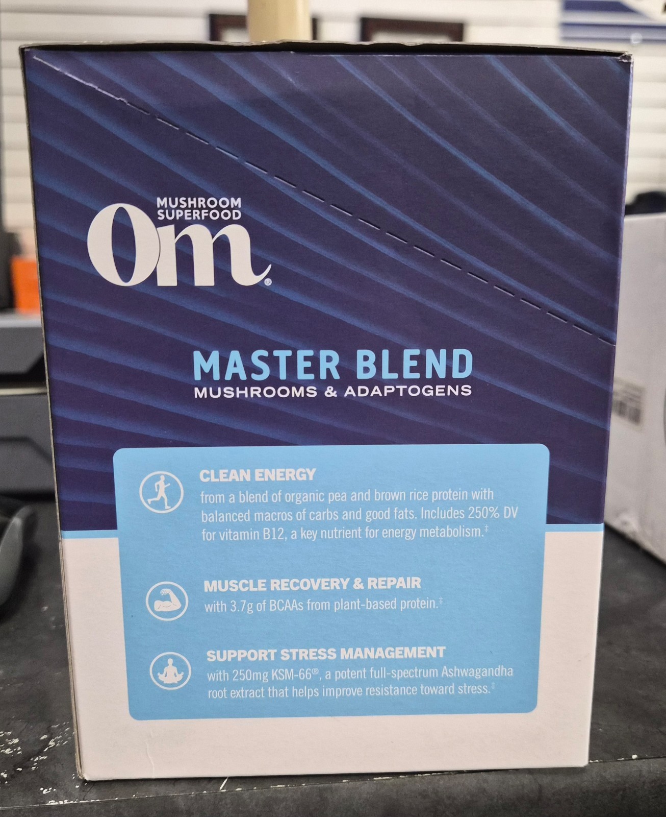 OM Master Blend Plant Protein Mushrooms & Adaptogens Dietary Supplement Power