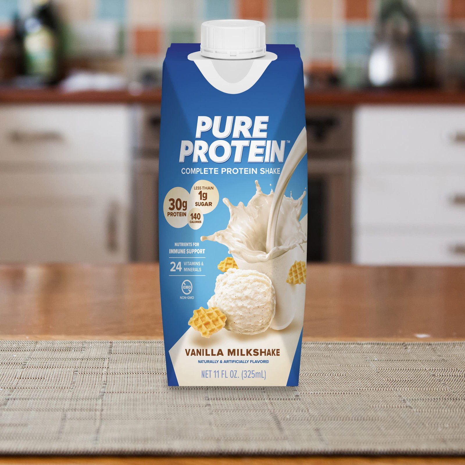 Pure Protein Vanilla Shake, 30g 11 Fl Oz (Pack of 12),