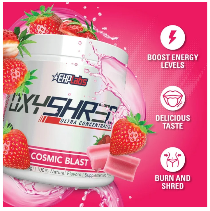 EHP Labs OxyShred Pre Workout Cosmic Blast 33 Servings Powder