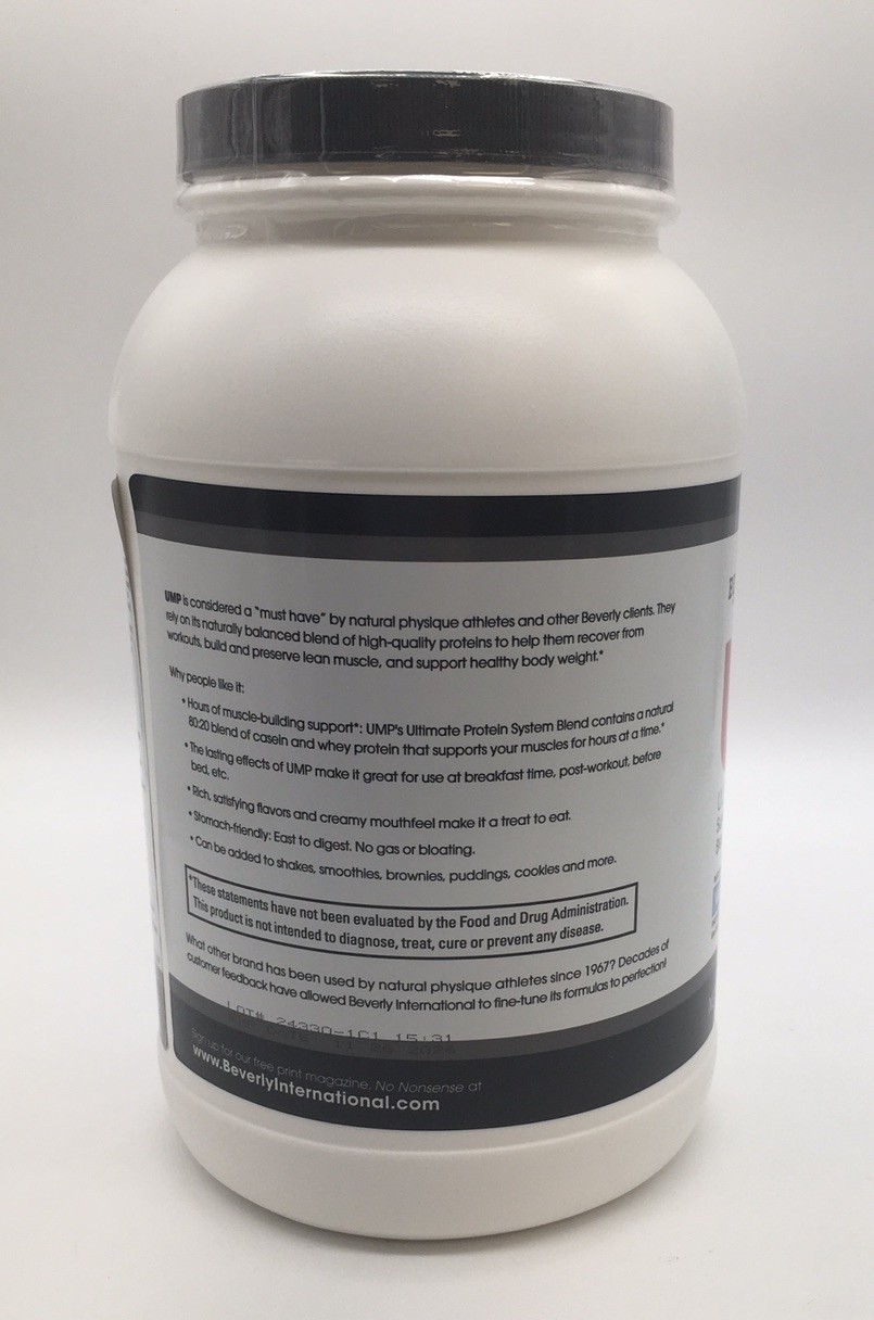 BEVERLY INTERNATIONAL ULTIMATE MUSCLE PROTEIN VANILLA 32.8 OZ EXP 11/26