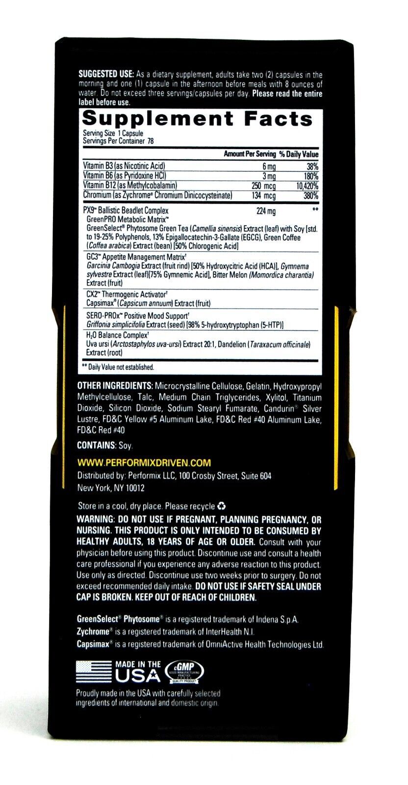 Performix STIMFREE Non-Stimulant Thermogenic, Fat Loss (78 Capsules)