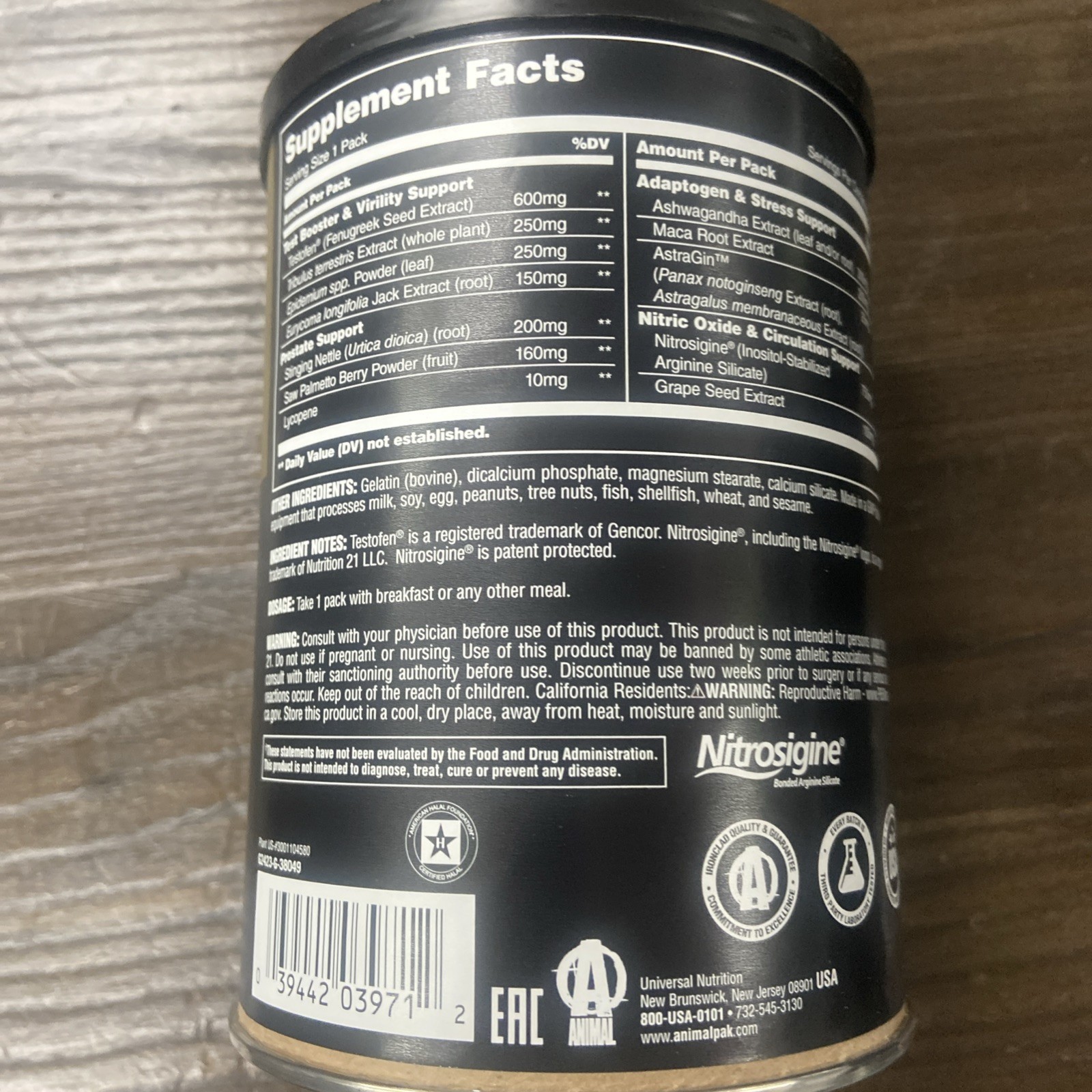 Animal TNT+ – Men’s Prostate & Stress Support Nitric Oxide 30 Servings ✅✅✅