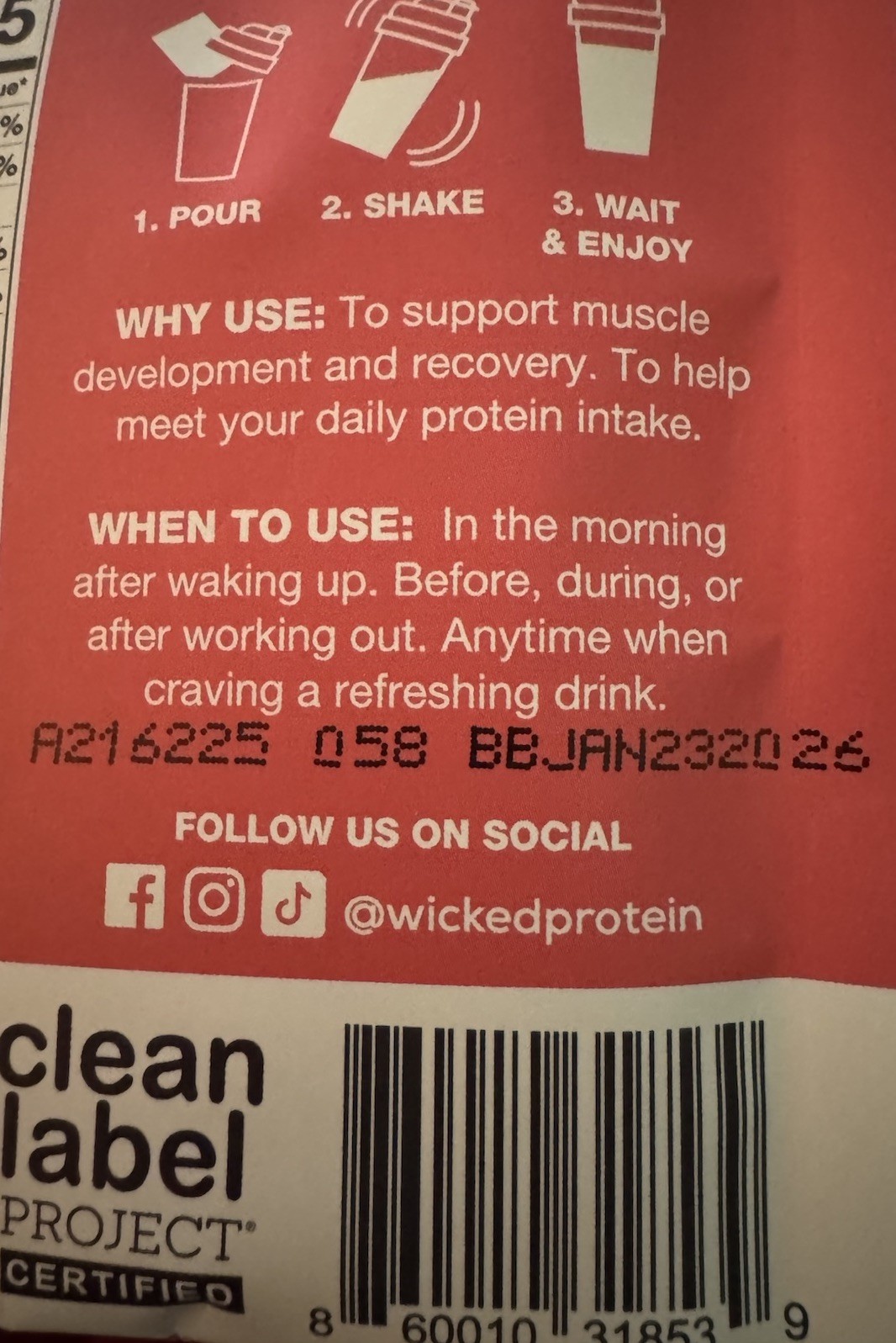 Wicked Protein Clear Whey Isolate Protein Powder Variety 6 Pk Rasp/cherry/punch