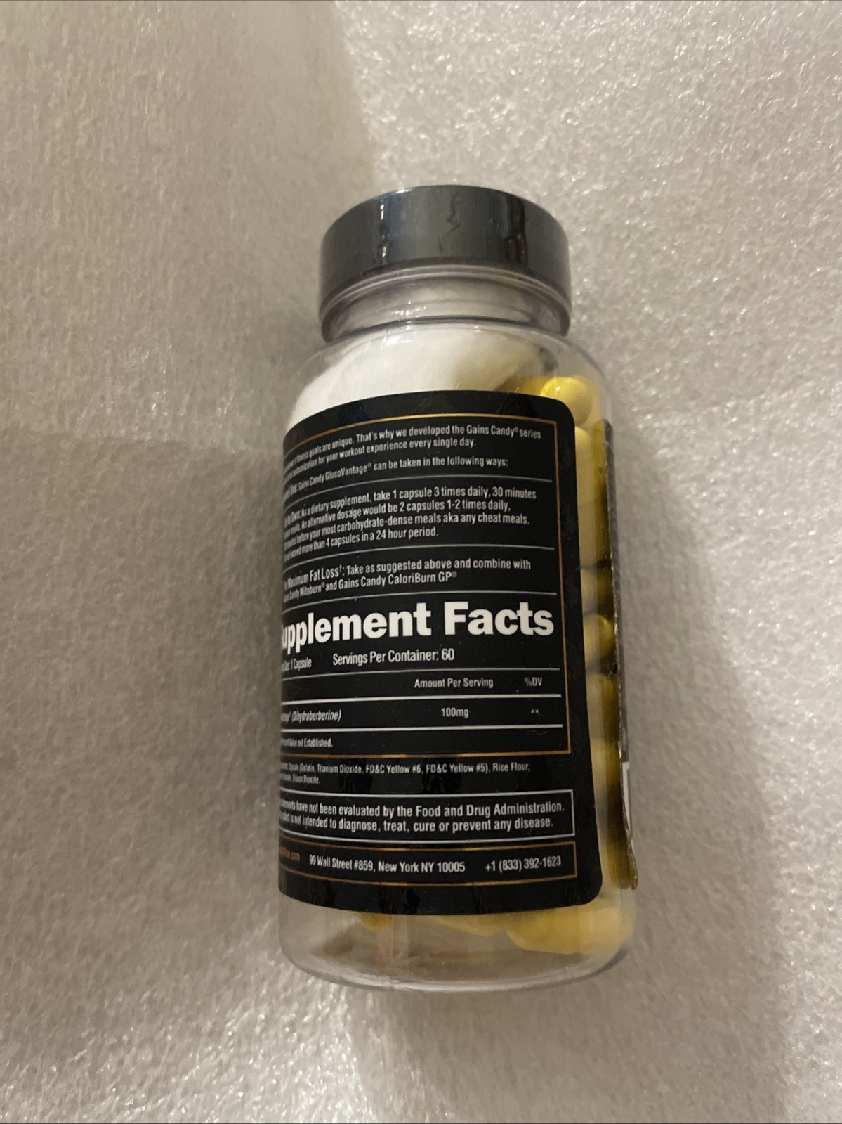 Alpha Lion Gains Candy, Fat Loss & Muscle Building, 60 Capsules Exp 06/2026