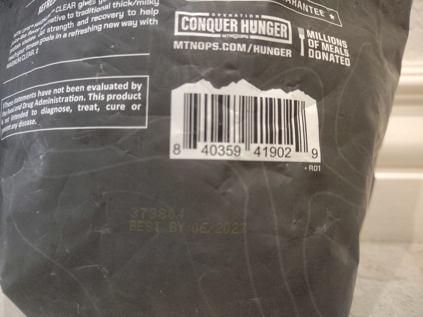 MTN OPS Magnum Clear Protein Powder 2-Pack Blue Raspberry Coconut EXP 06/2027