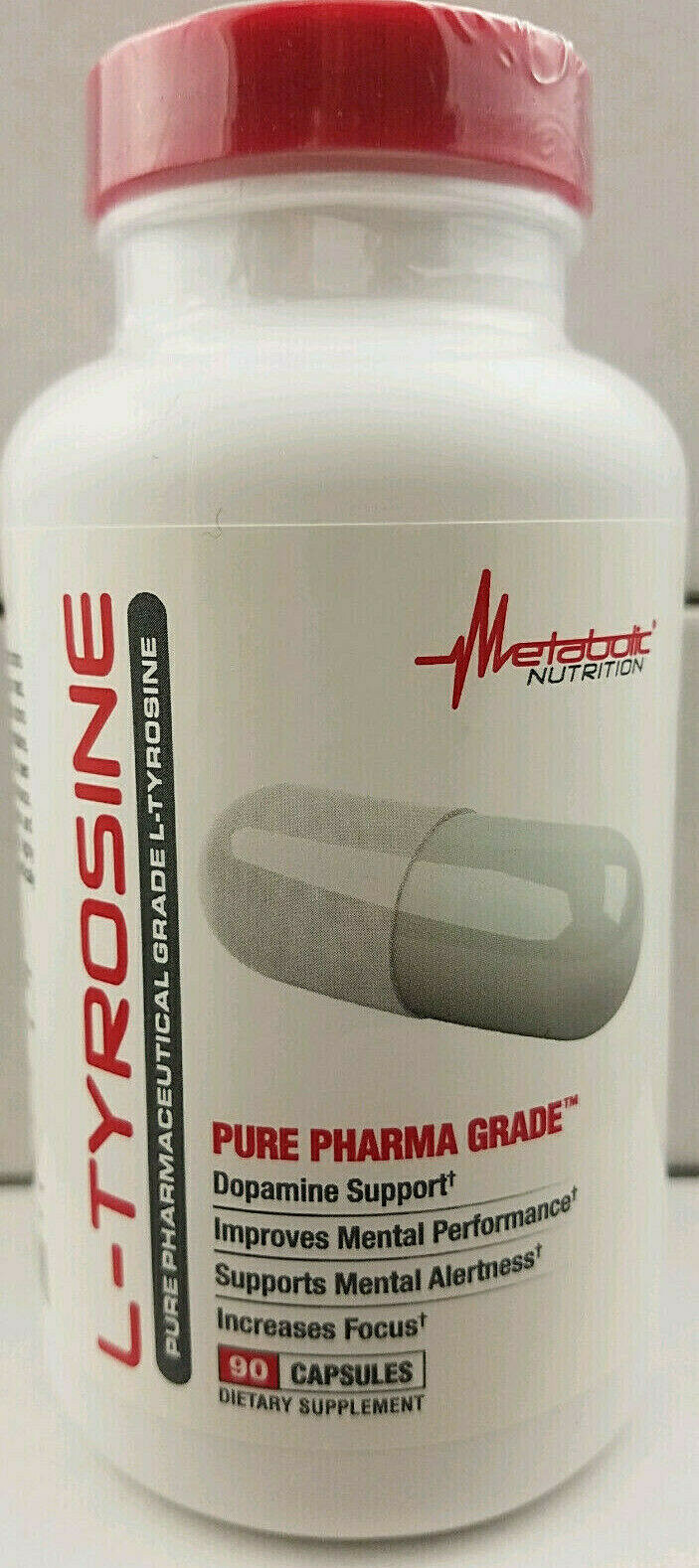 TYROSINE (L-TYROSINE)-MOOD-STRESS-NEURO TRANSMIT-FOCUS- ALERT-DOPAMINE-90 CAP