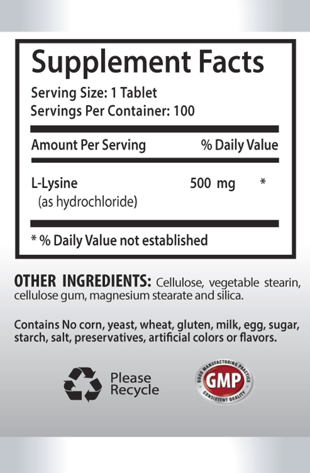 Keeps Your Muscles Strong – L-LYSINE 500mg – Bcaa Amino Acids Powder 2B