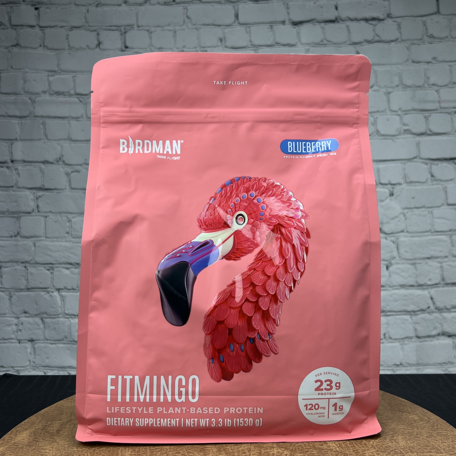 Birdman Fitmingo Protein Powder Blueberry Inositol & Collagen Boosters 3.3 lb