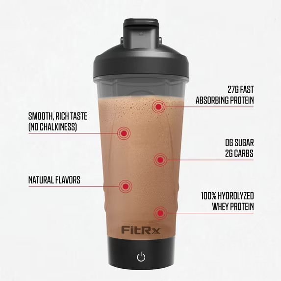 FitRx PoweRx Whey Protein Isolate Chocolate Brownie High Protein Powder 27g 6oz