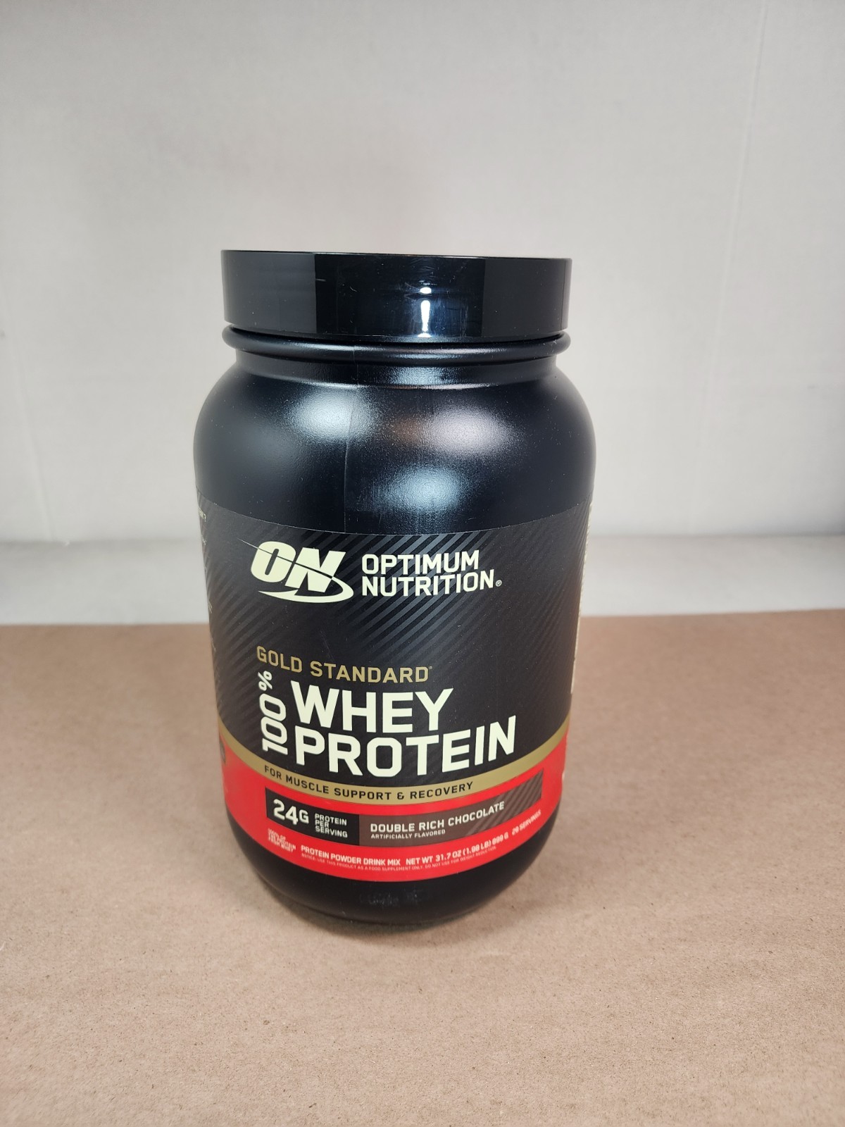 Exp 6/28 ON Gold Standard 100% Whey Protein Double Rich Chocolate 1.98LB 29 Serv