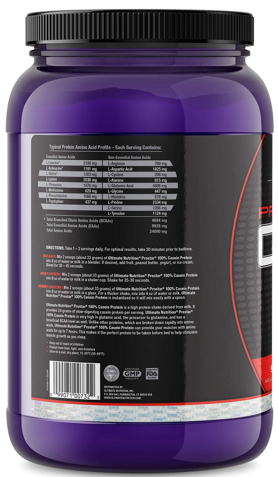 Prostar Micellar and Hydrolyzed Casein Protein Powder – 2 Pounds, Strawberry