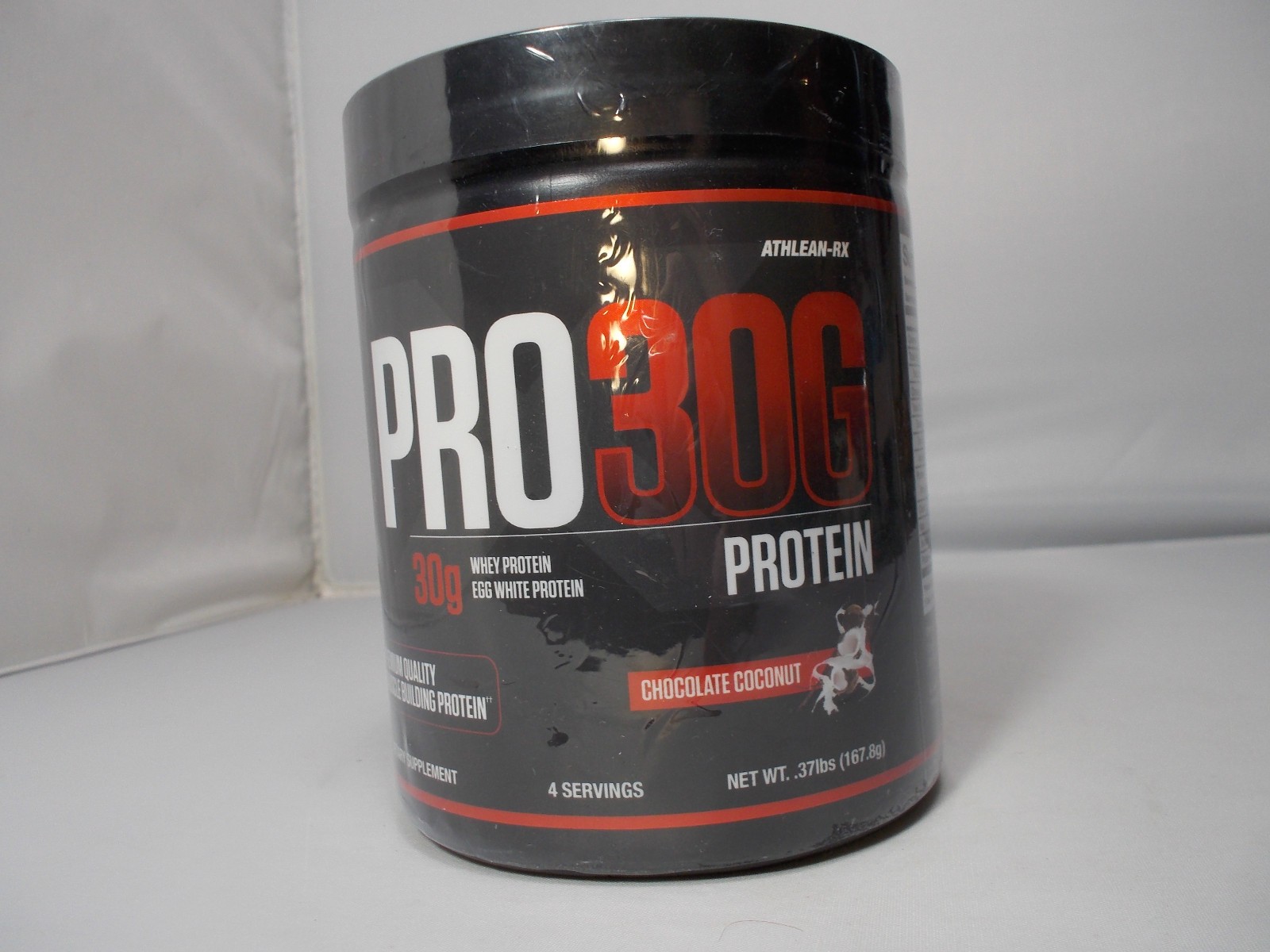 NOS PRO30G 30G Whey Protein Chocolate Coconut Net WT .37LBS Sealed Free S&H