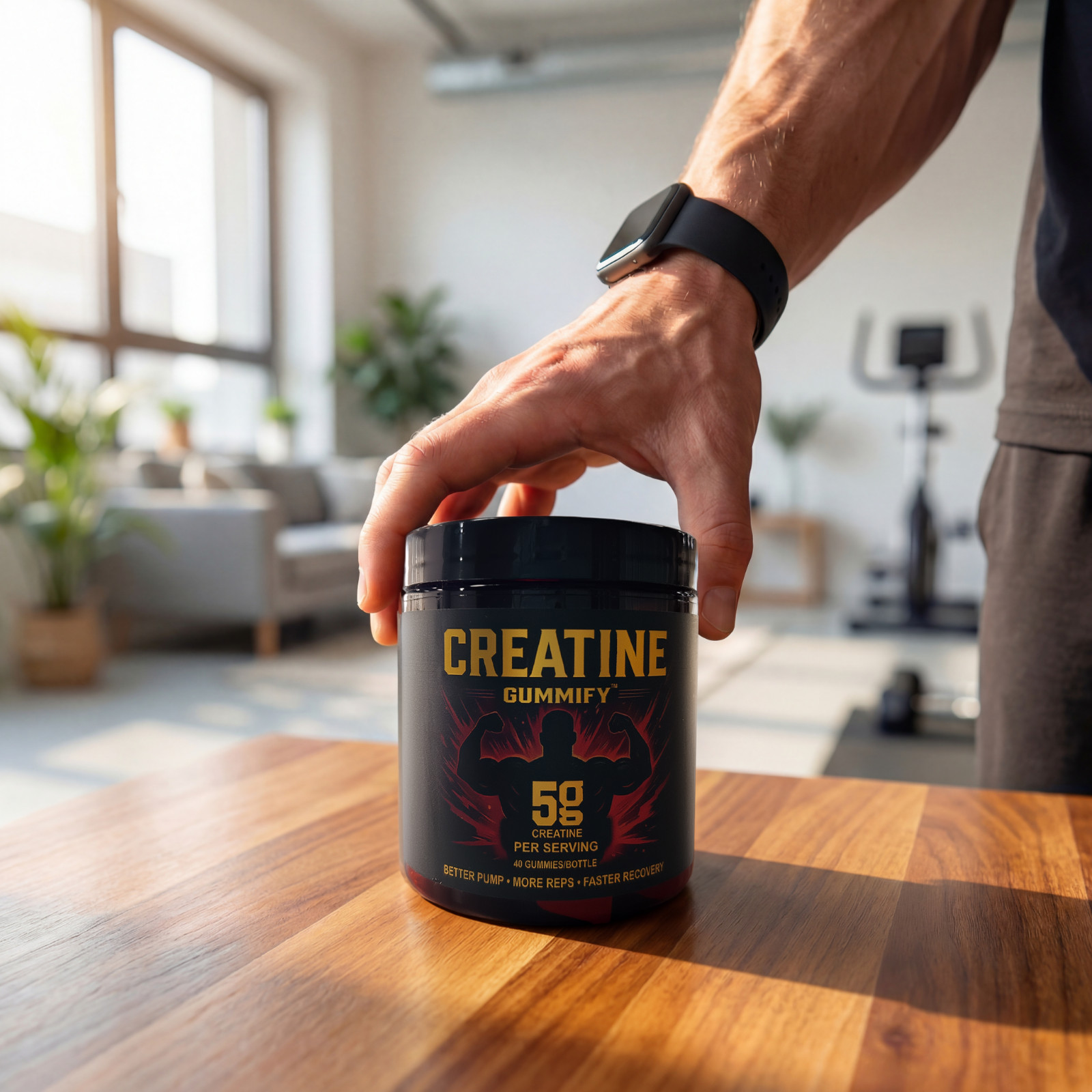 6 UNITS Creatine Gummies 5g creatine 40 gummies per bottle 2 month supply vegan