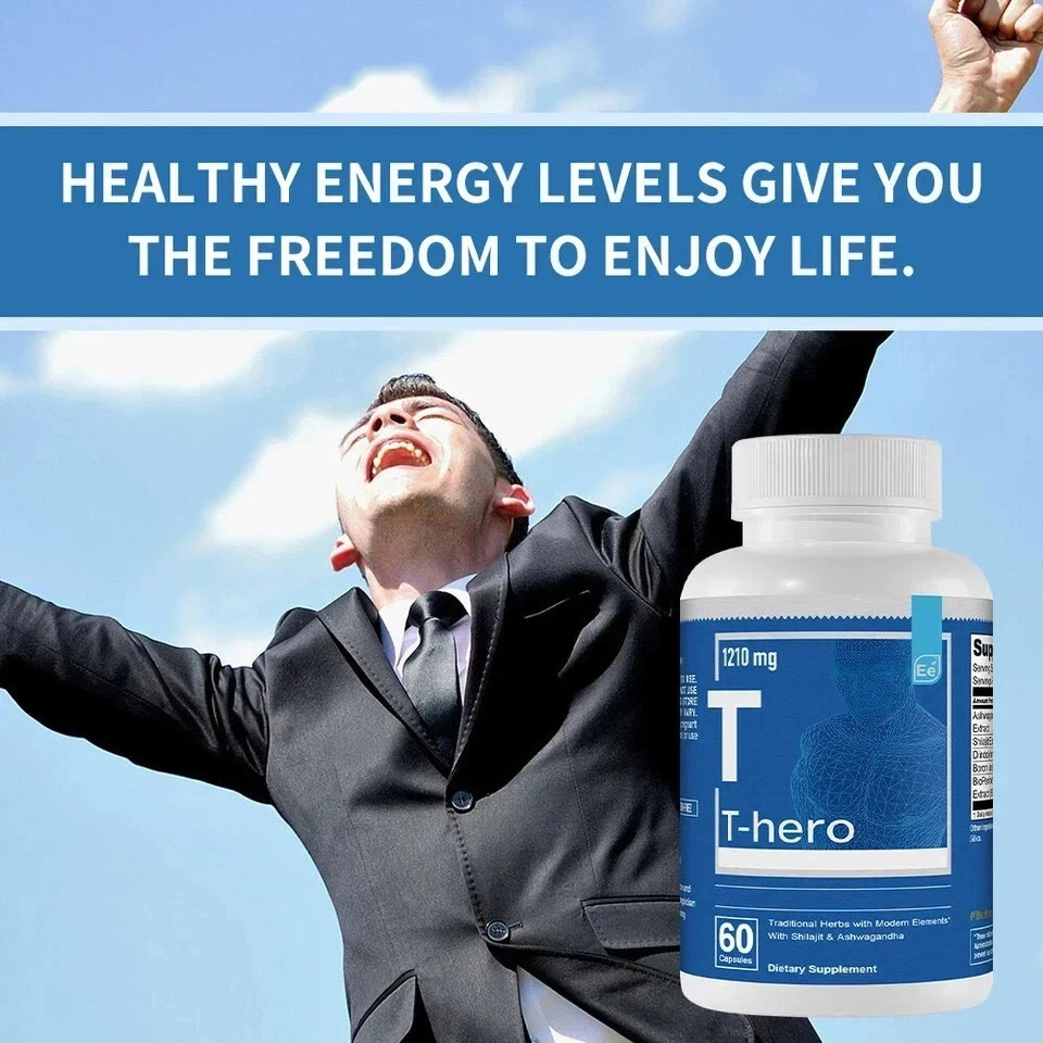 Essential Elements T-Hero Health Supplement Enhance Energy & Performance, FS!