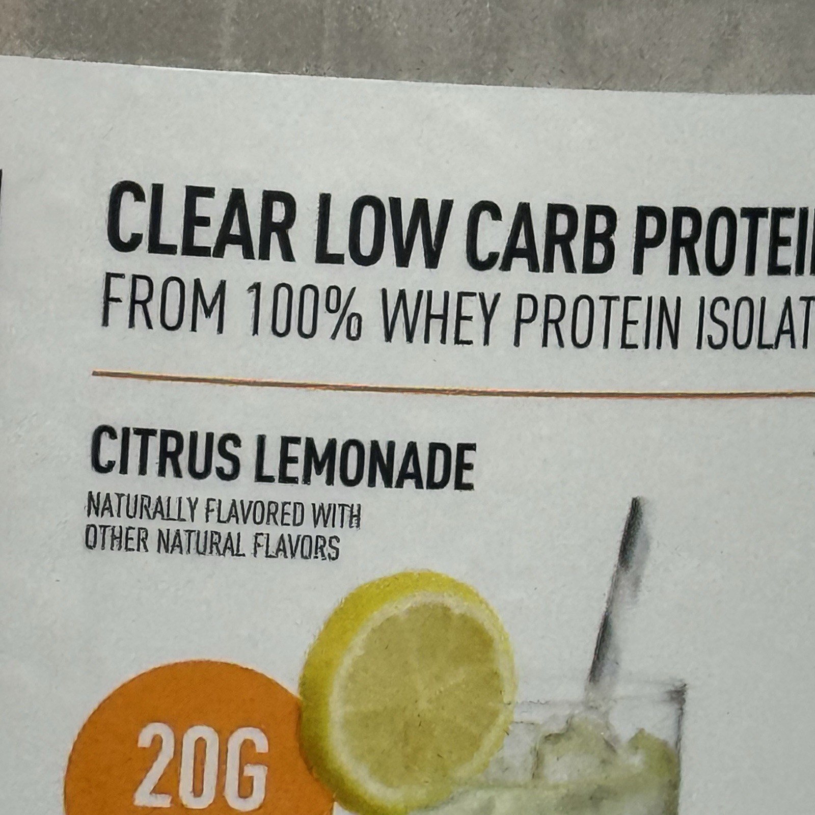 Isopure Clear Low Carb Protein Powder Citrus Lemonade 14.1oz NEW SEALED EXP 5/27