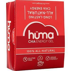 Huma Products Chia Energy Gel – 100% All Natural Raspberries 24 pckts