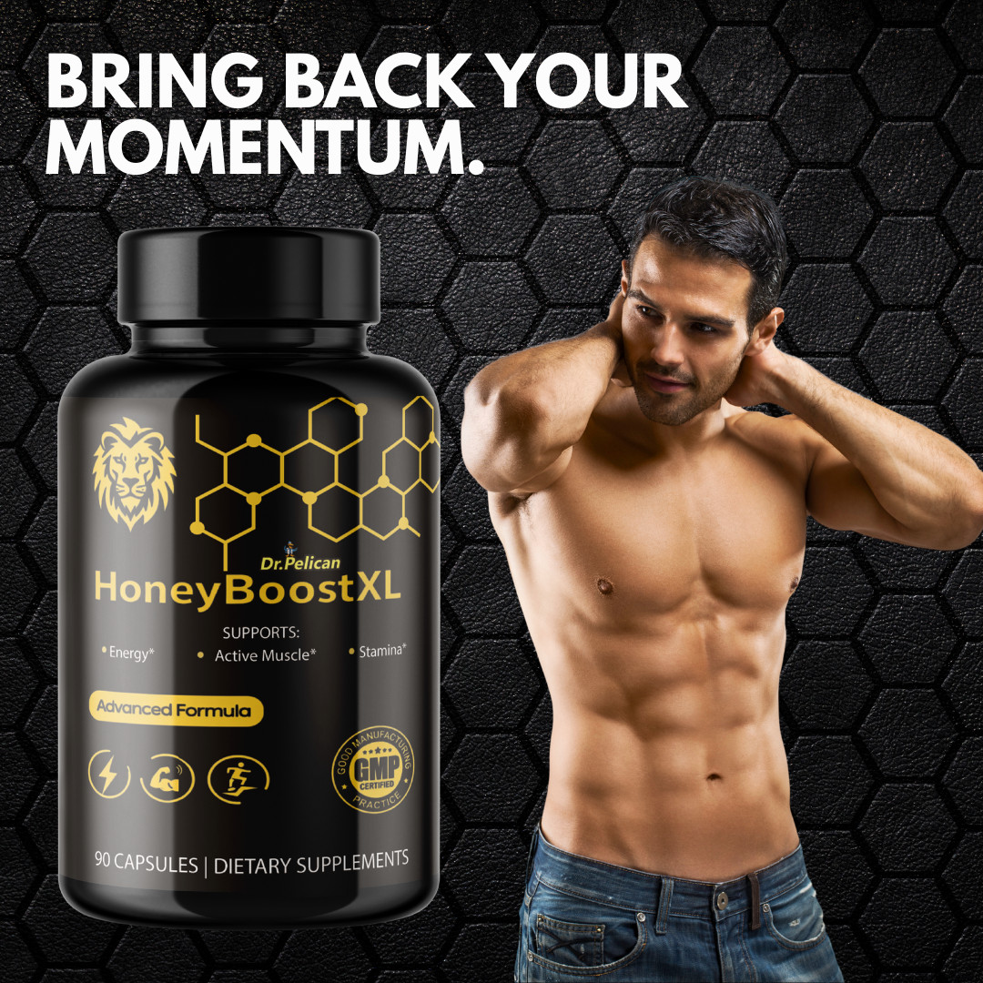 Honey Boost XL- Bodybuilding & Men’s Health Support- 4 Bottles- 360 Capsules