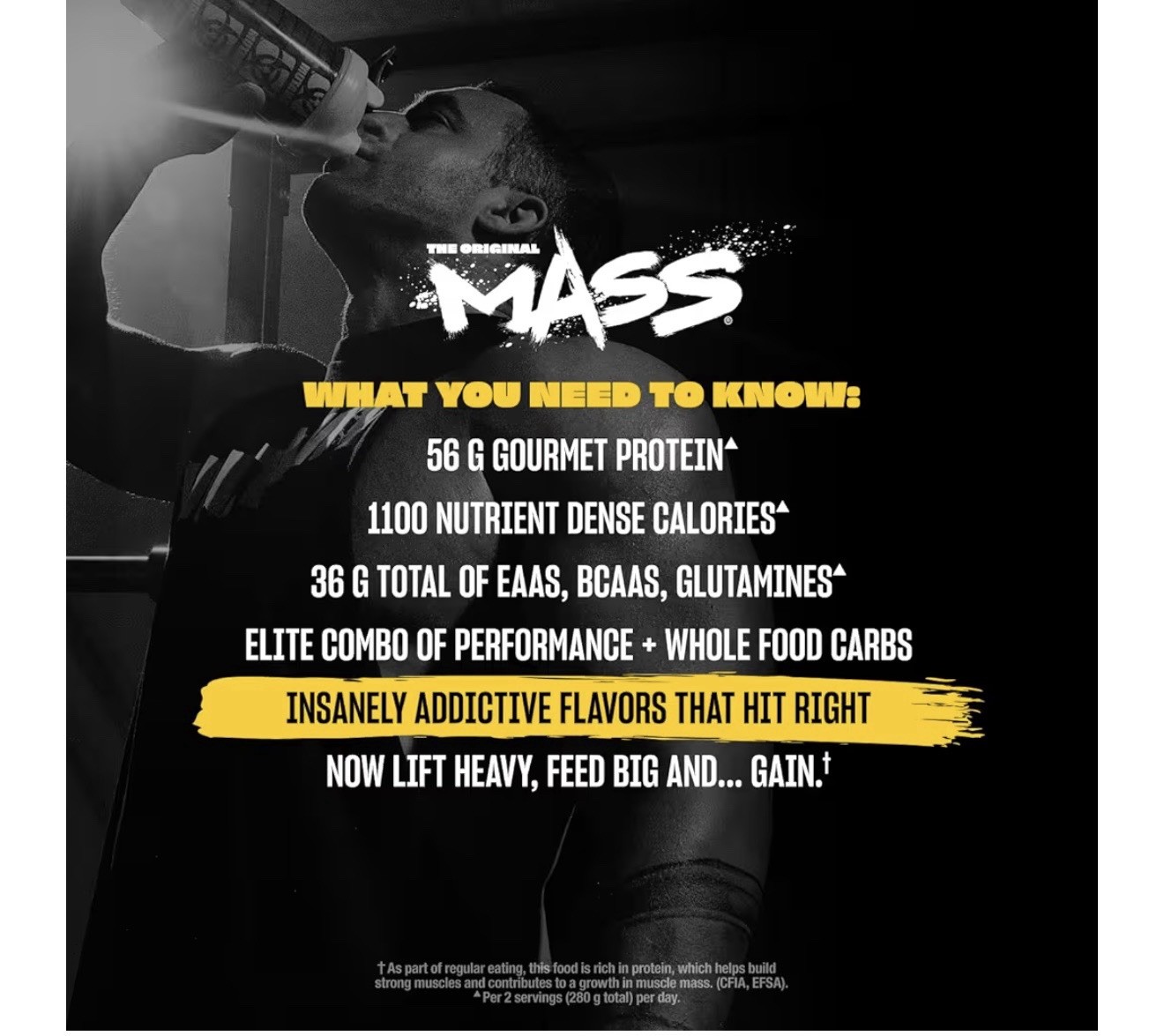 Mutant Mass Gainer Powder for Muscle Gain, Vanilla Ice Cream Flavor, 5 lb