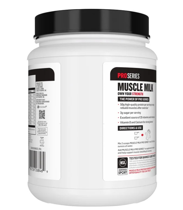 Muscle Milk Pro Series Protein Powder, Strawberry, 2 lb