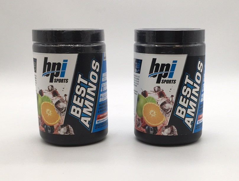 2X BPI SPORTS BEST AMINOS FRUIT PUNCH FLAVOR 8.8 OZ EXP 07/27 OR BETTER
