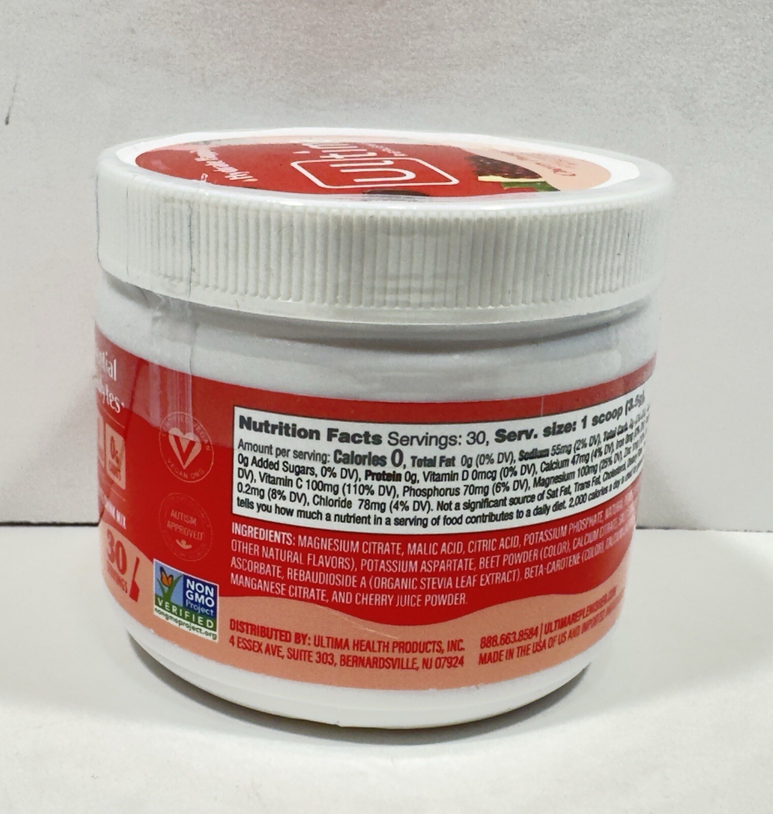 Ultima Replenisher Hydrating Electrolyte Powder CHERRY POMEGRANATE Exp 04/2026