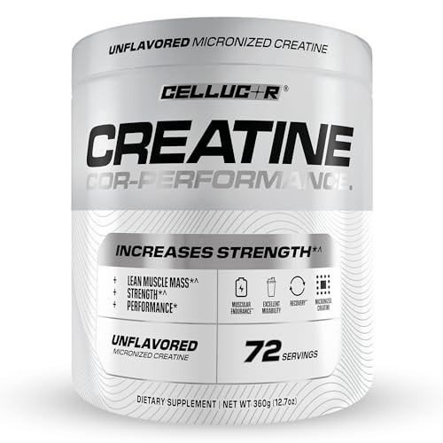 Creatine Monohydrate Powder 72 Servings Unflavored Micronized for Muscle Growth