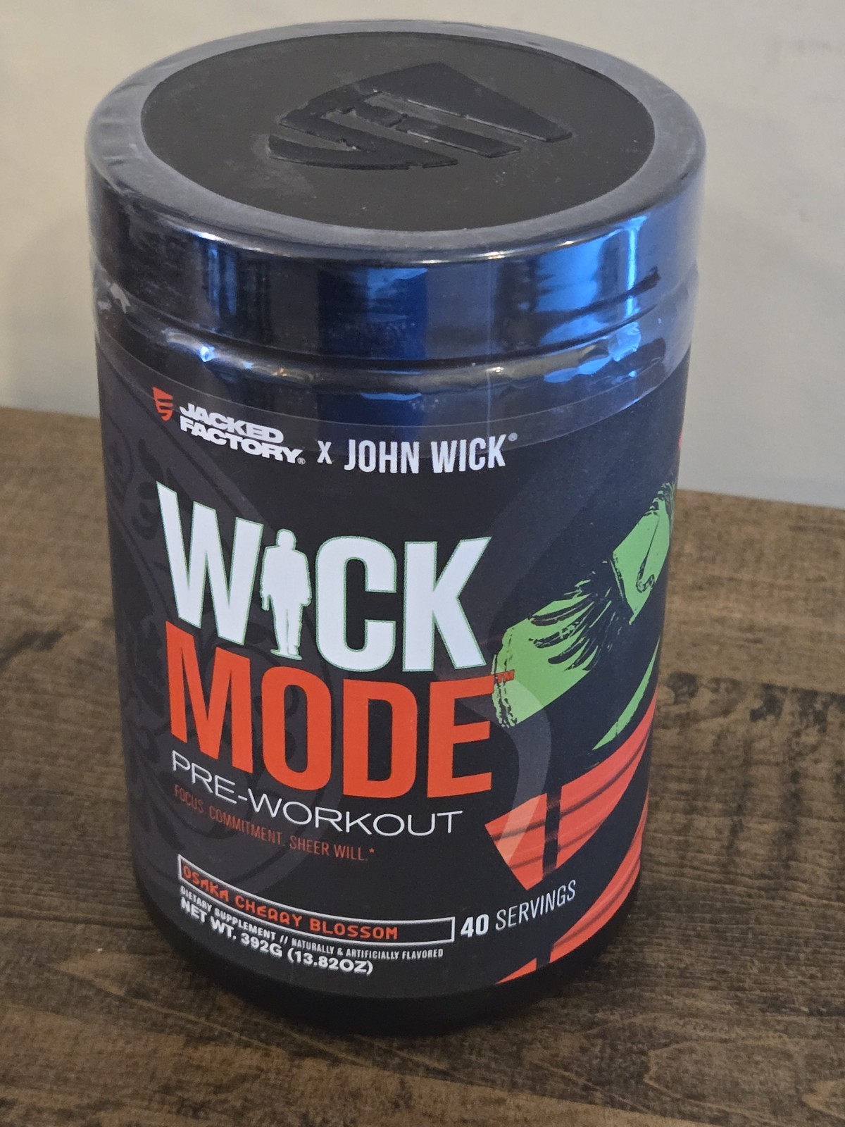 X John Wick Wick Mode Pre Workout Powder 40 Serv Osaka Cherry Blossom EXP 4/2026