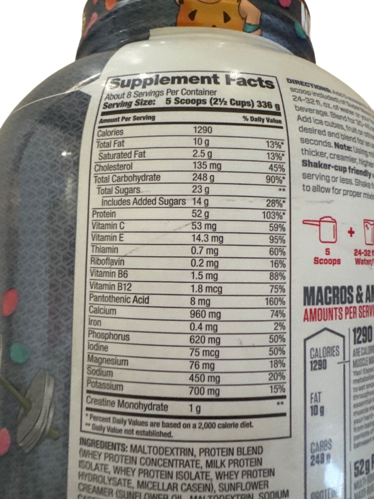 Dymatize, Super Mass Gainer, Fruity Pebbles, 6 Lbs 02/2026