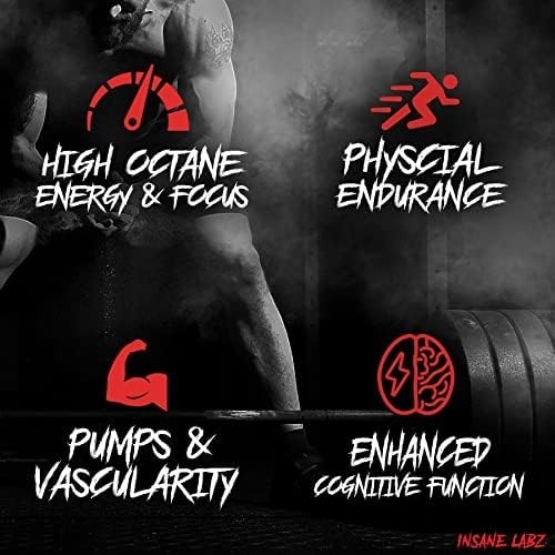 Psychotic Pre-Workout Powder – 35 Servings of Extreme Energy & Focus (7.5 oz)