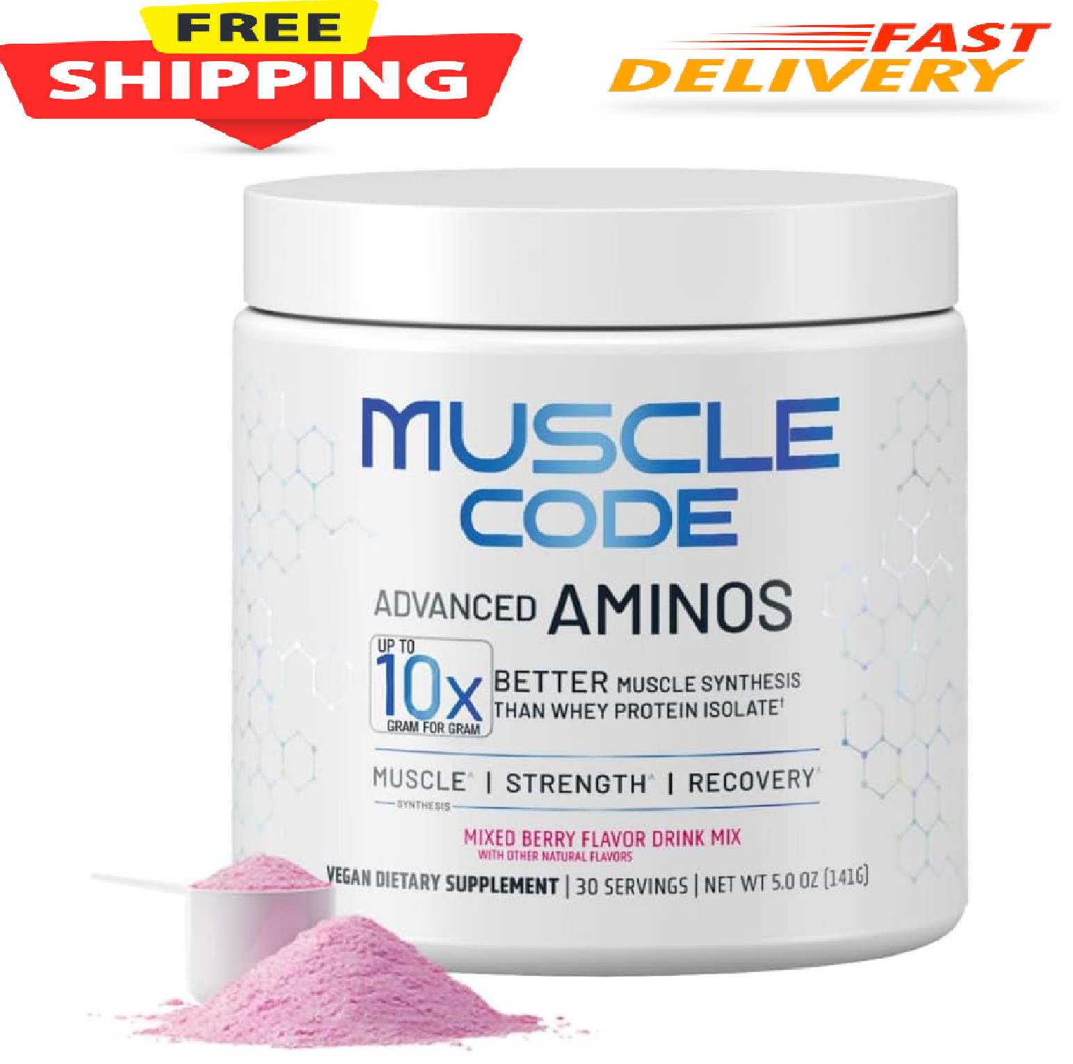 NAUTILUS Muscle Code Essential Amino Acid Powder Muscle Synthesis & Repair & Str