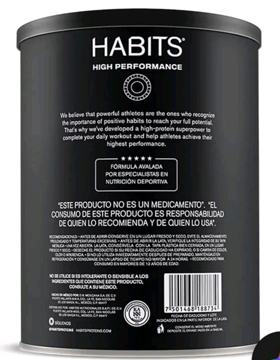 Habits Protein, Plant-Based Protein Powder, Cocoa Flavor, Gluten Free, 578g NEW!