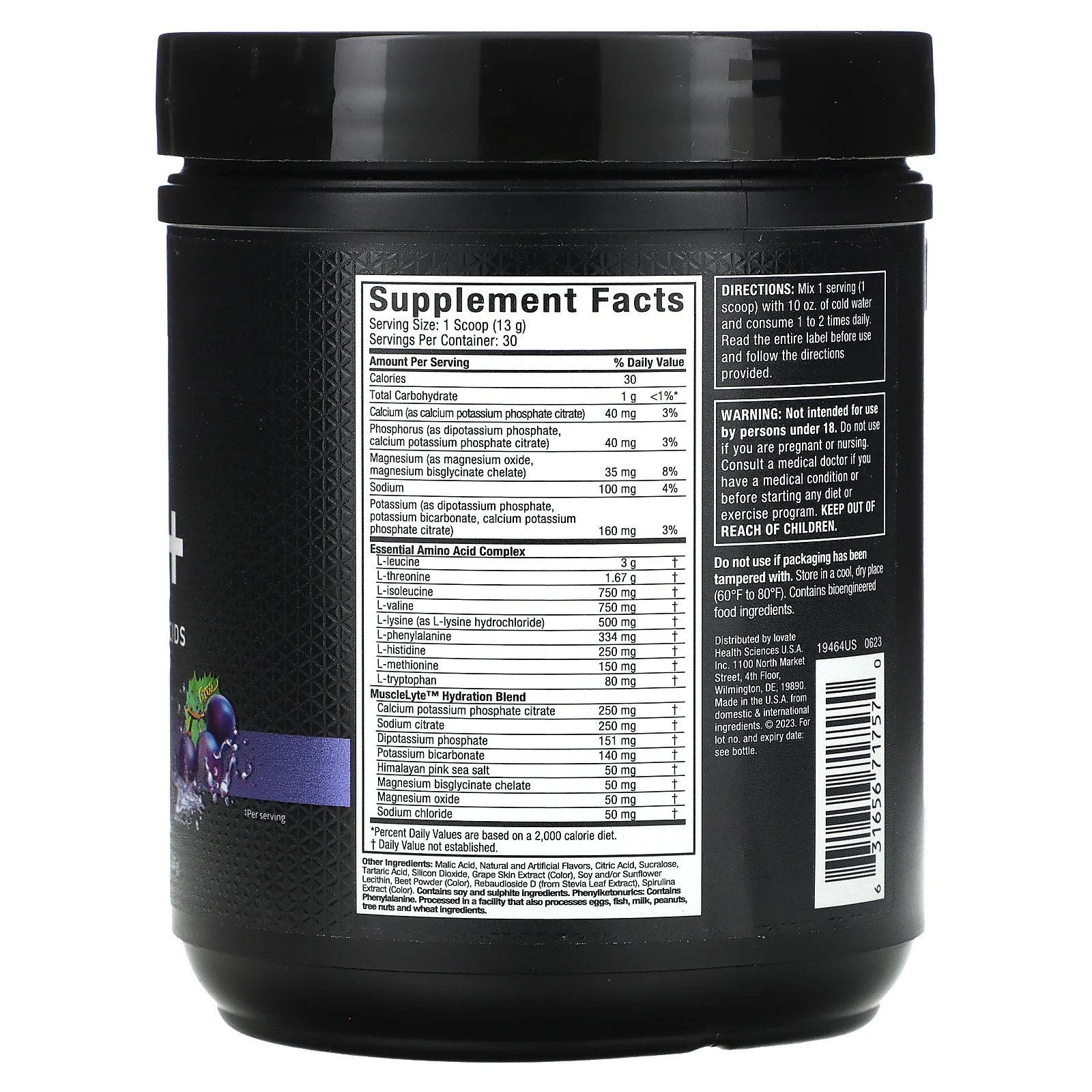 Platinum 100% EAA+, Grape, 13.65 oz (387 g)
