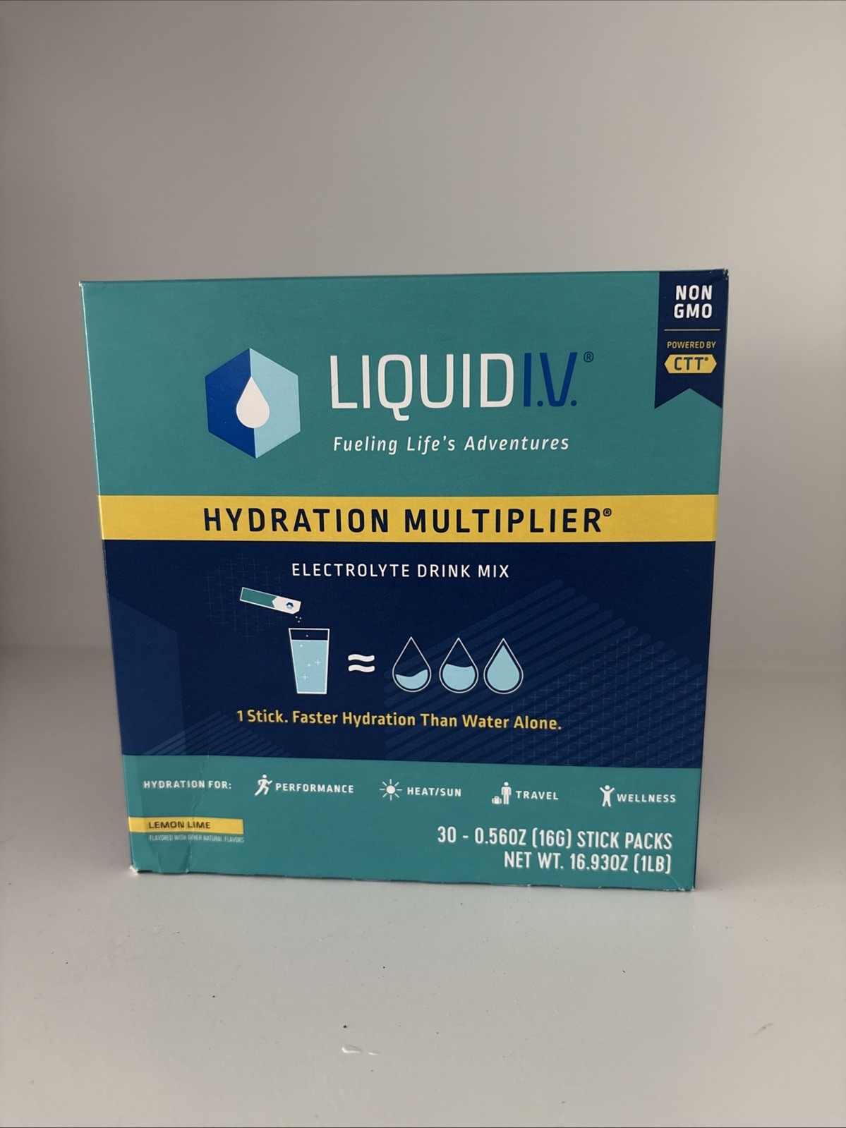 Liquid IV Lemon Lime 30 Pack Hydration Multiplier Electrolyte Drink Mix 12/2025