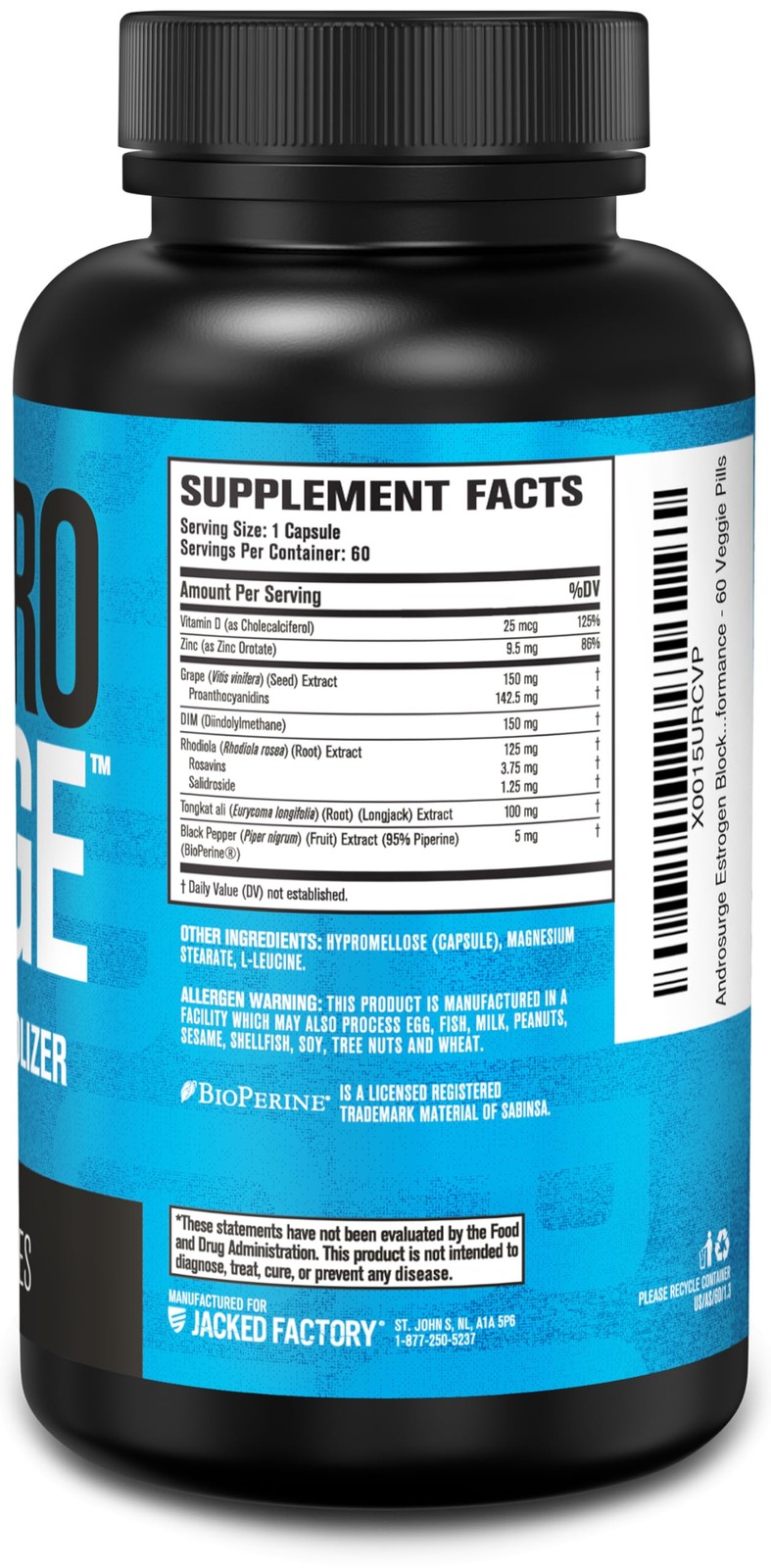 Jacked Factory Androsurge Blocker For Men – For Men Metabolizer