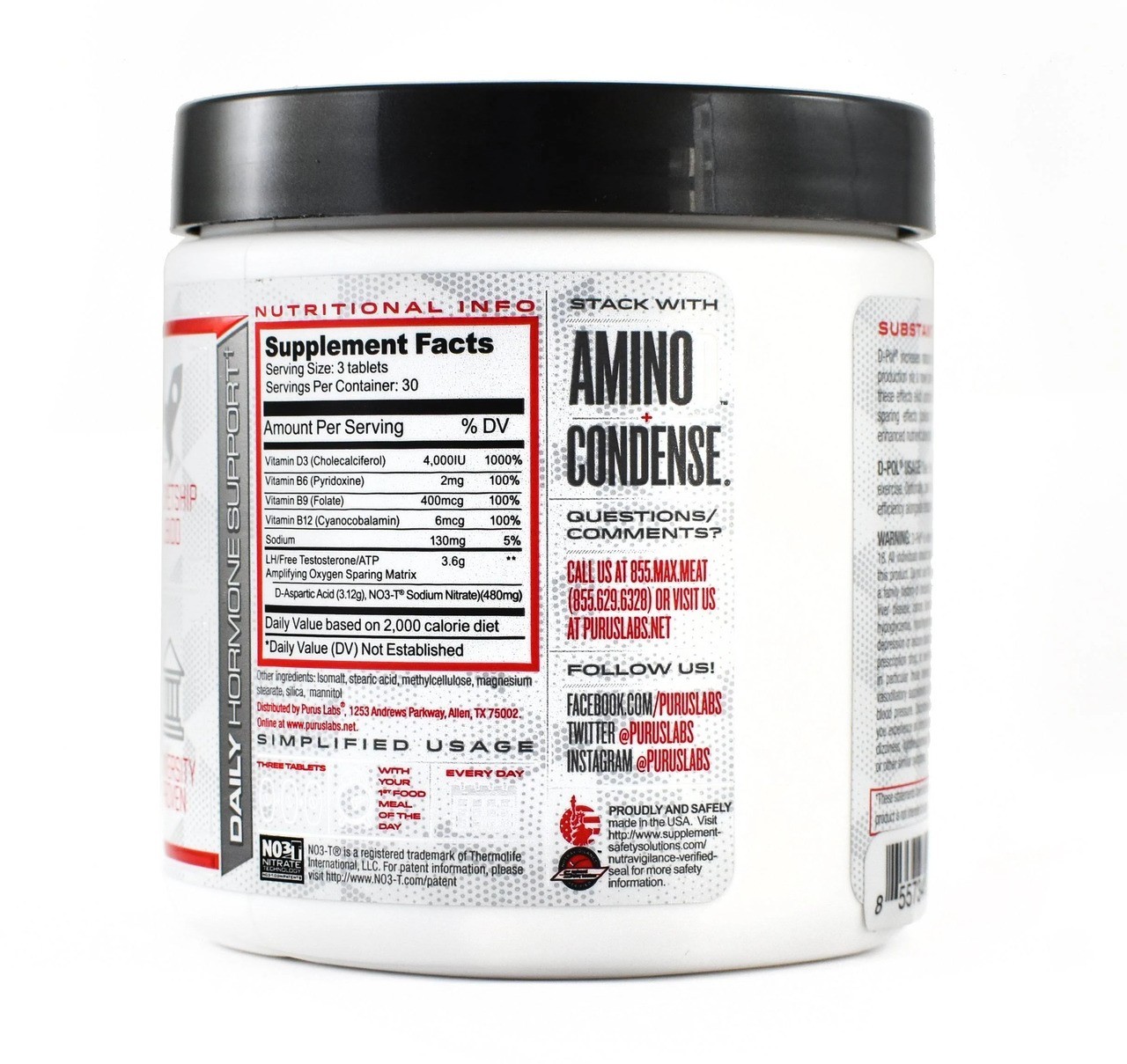 Purus Labs D-POL – Build Lean Muscle – 90 Tabs – V1 – Original Formula!!