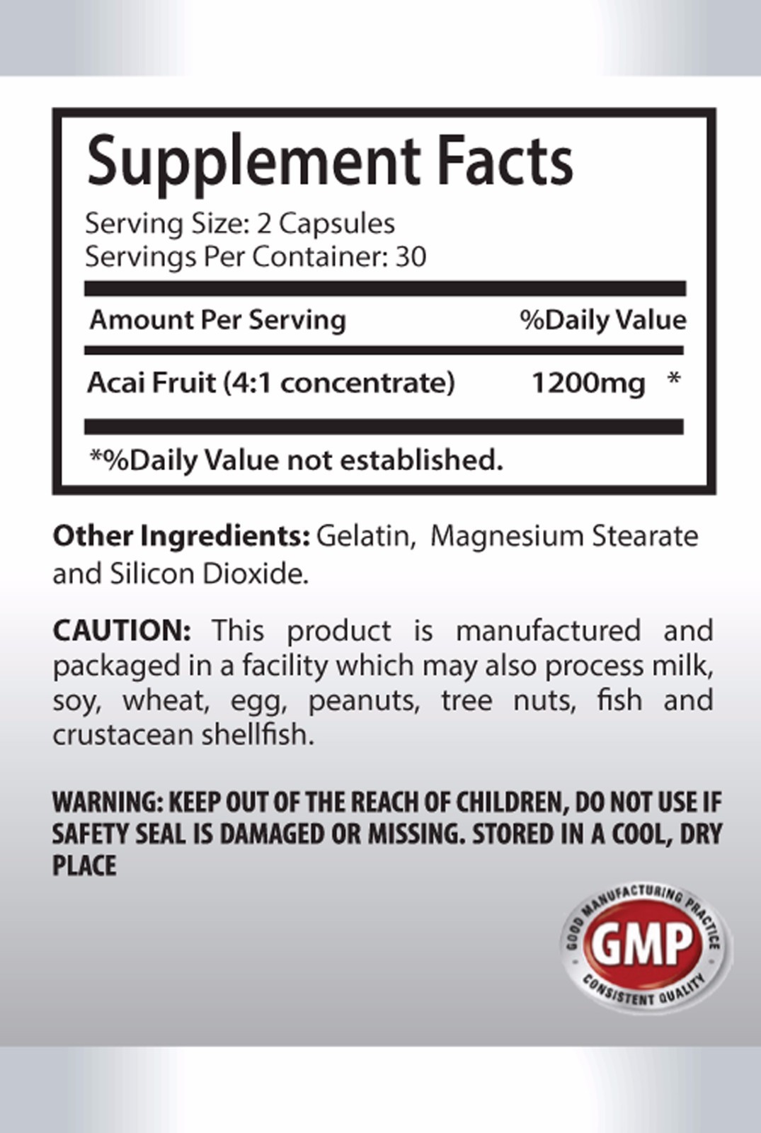 Metabolism enhancer – WATER AWAY – ACAI BERRY COMBO – cranberry essential oil