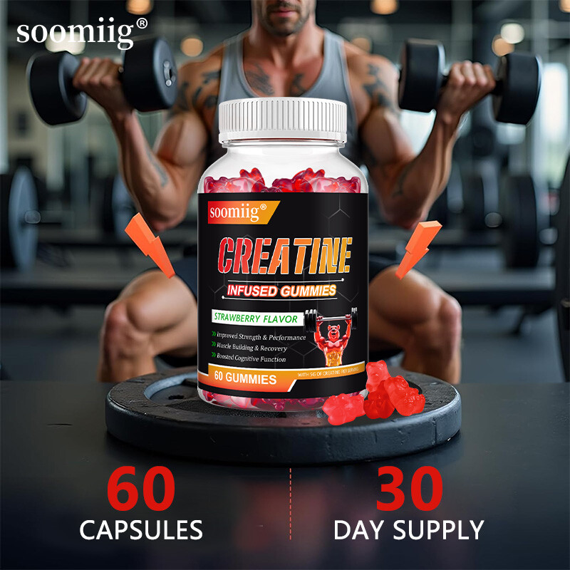 Creatine Monohydrate Gummies Muscle Gain 5000 mg per serving (5 g)