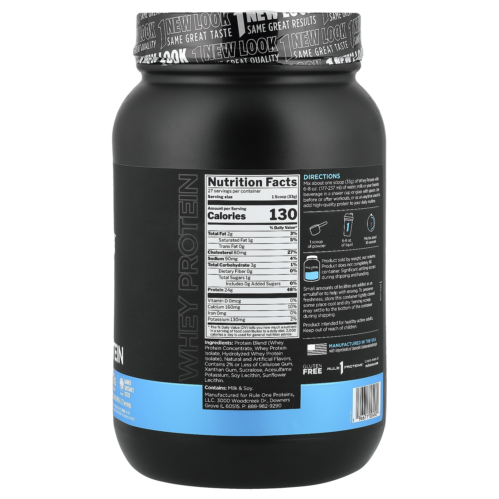 Whey Blend, Protein Powder Drink Mix, Vanilla Ice Cream, 1.96 lb (891 g)