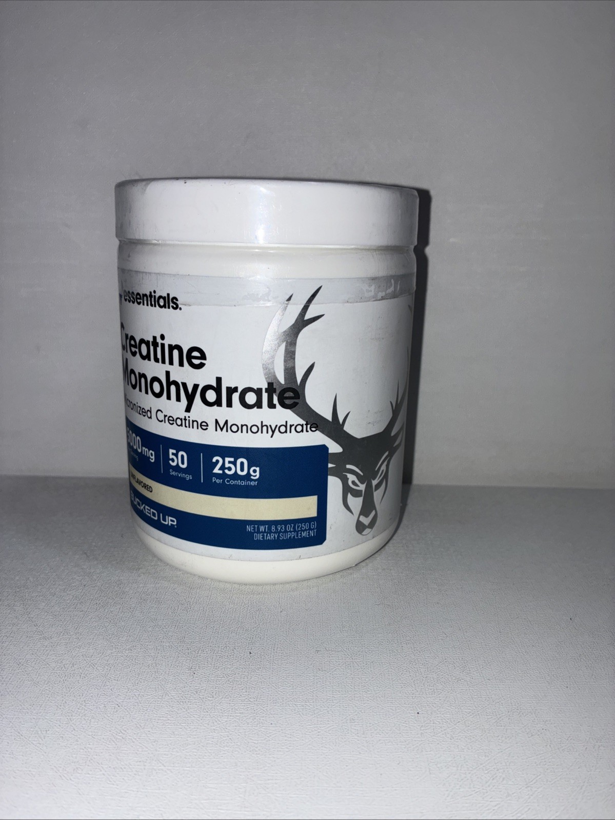Sealed Bucked Up Creatine Monihydrate / Unflavored,50 Serv. Exp 08/2026