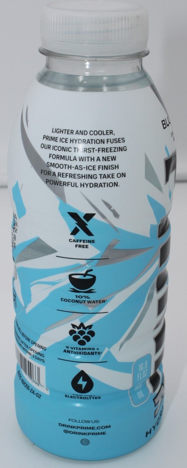 Prime ICE Hydration Drink 2-PACK Blue Chill 2 x 16.9 oz Electrolytes B Vitamins