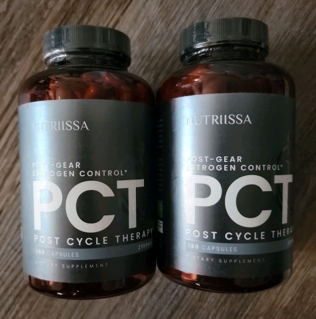 Lot of 2 Nutriissa PCT Post Cycle Therapy Estrogen Control 2700mg 360 Caps Total