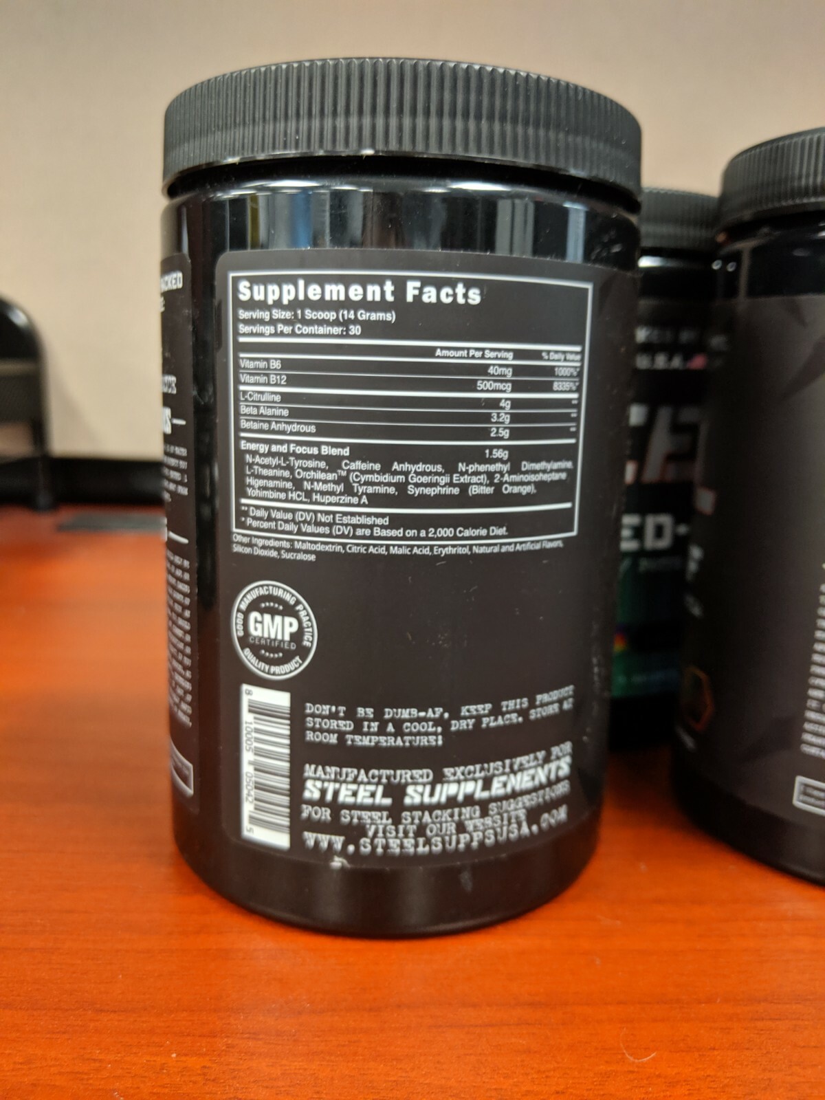 Steel Supplements Amped-AF, Charged-AF, Shredded-AF, Focused-AF – THE OG LINE