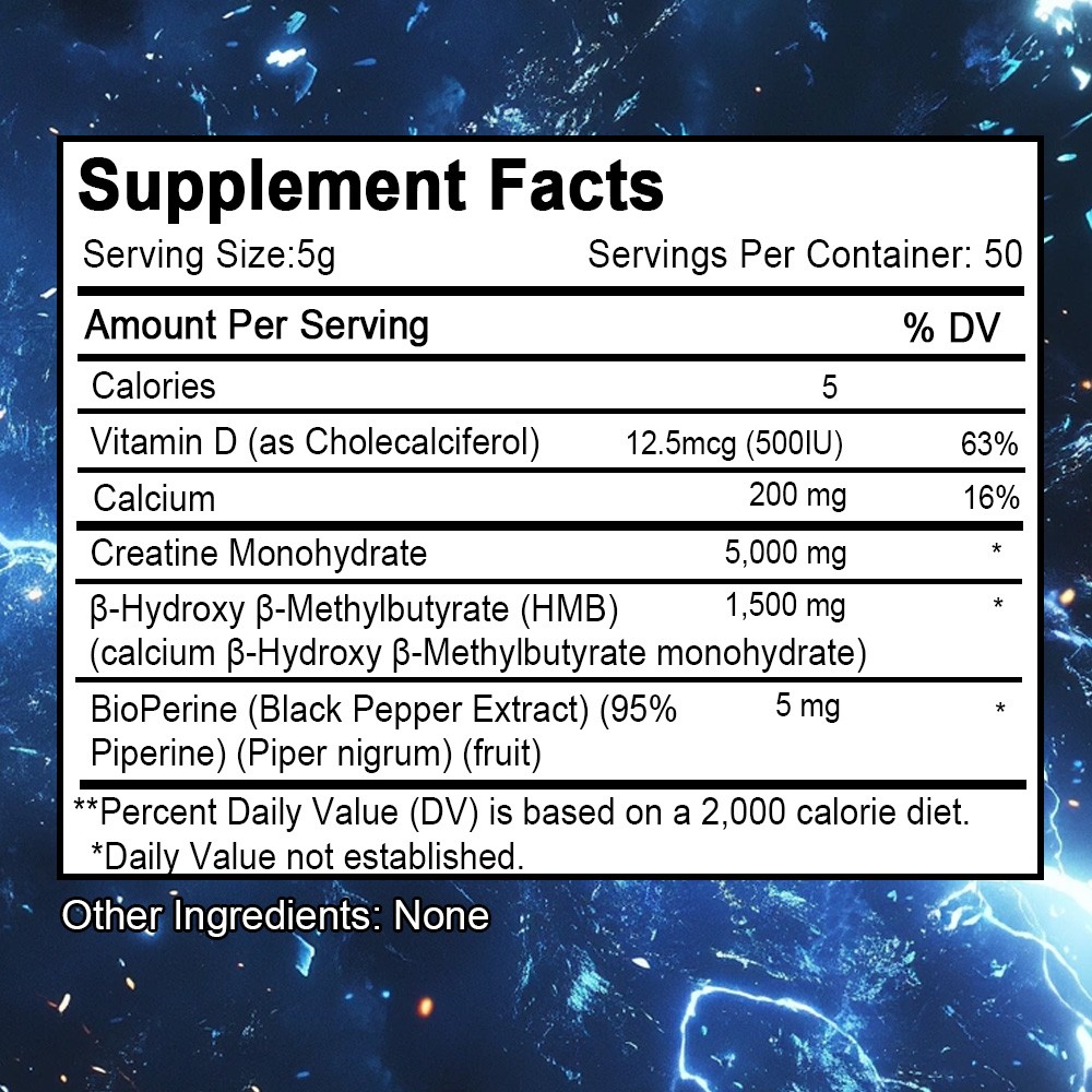 Creatine Hmb Creatine Supplement Boost Energy And Increase Strength 150-250 G